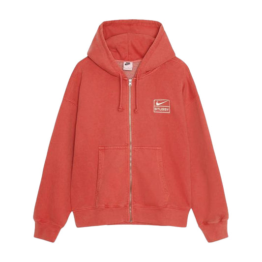Nike x Stussy Red zip hoodie (Medium)
