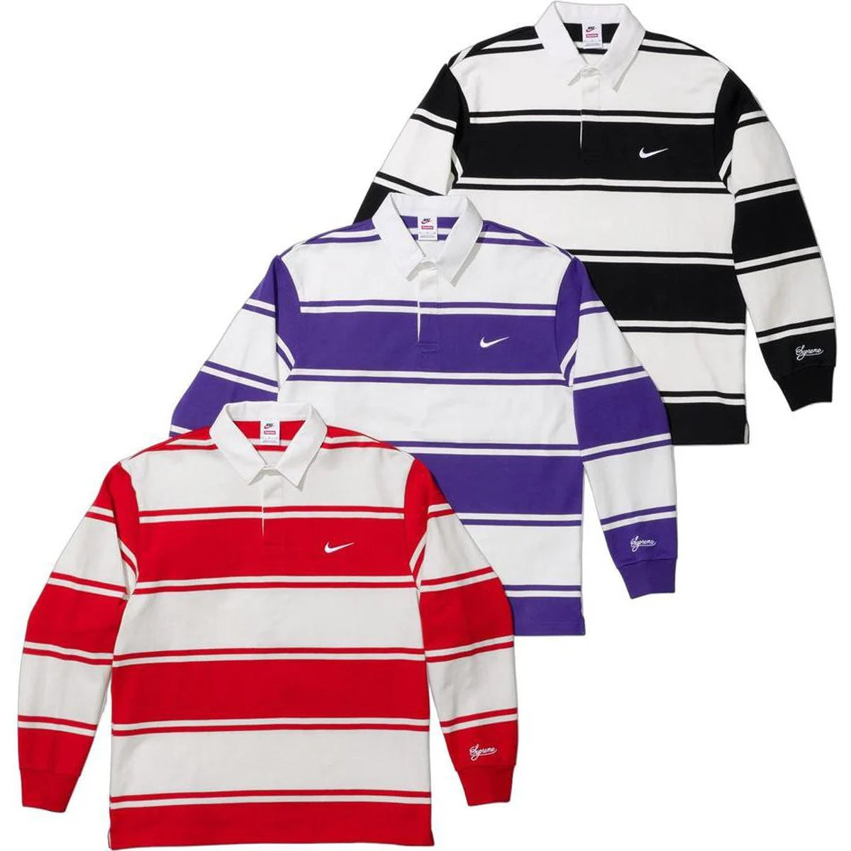 Supreme Nike Stripe Rugby Polo (S - XL)