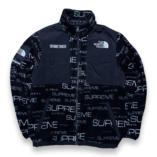 Supreme The North Face Steep Tech Fleece Jacket Black (Medium)