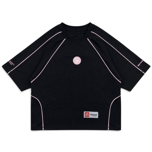 SKWLKRS Black & Pink Boxy Jersey (M)