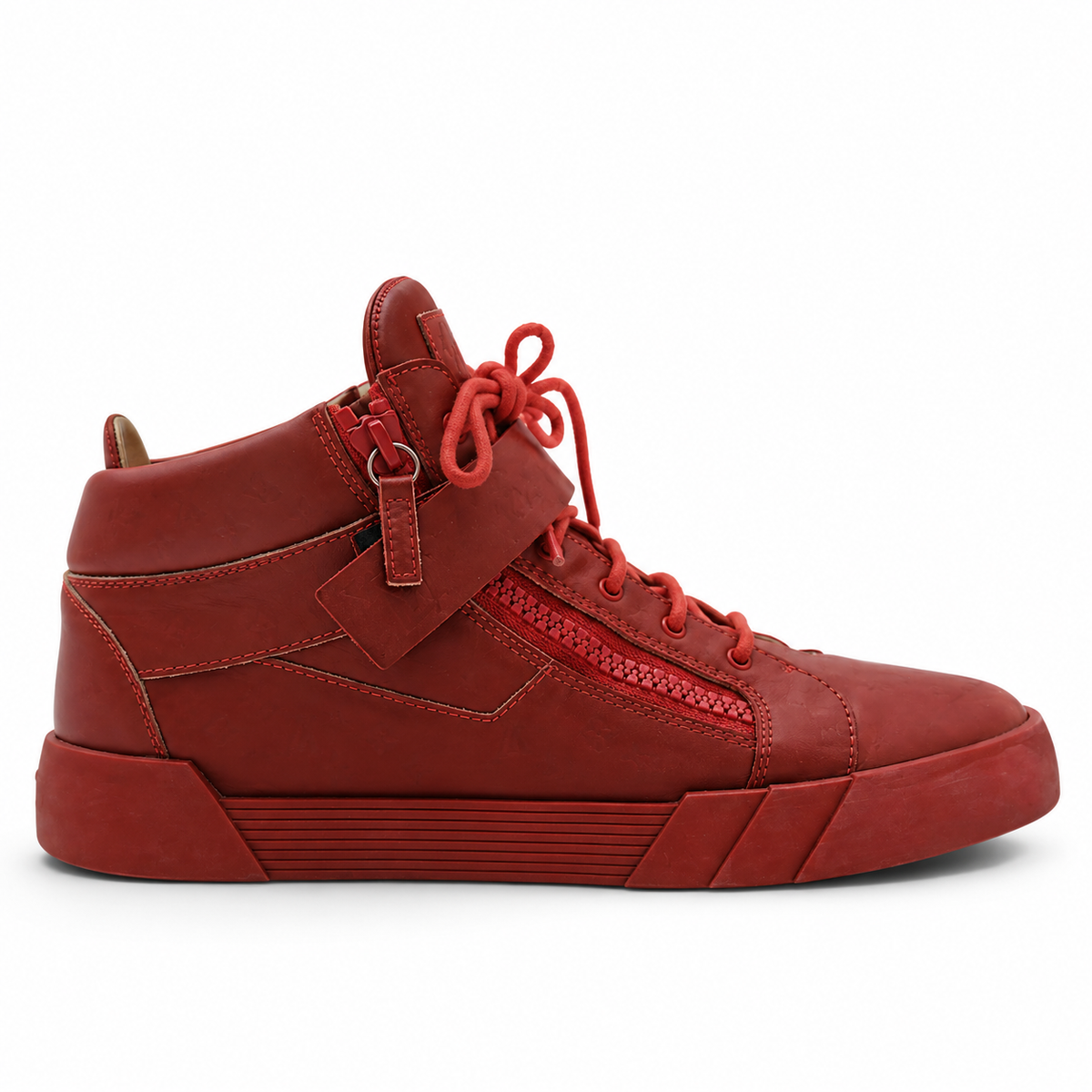 Giuseppe Zanotti Burgundy High Leather Shoes (FIT 43 EU)