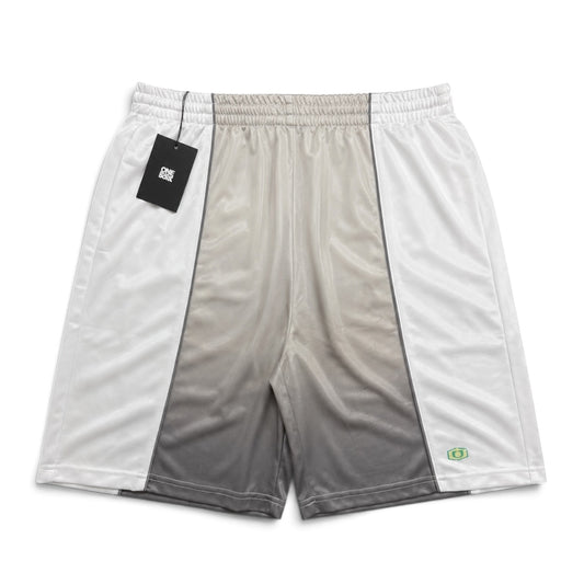 One Block Down White & Silver Shorts (S)