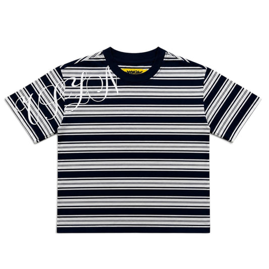 VSZN Blue Navy & White Striped T-shirt (S)