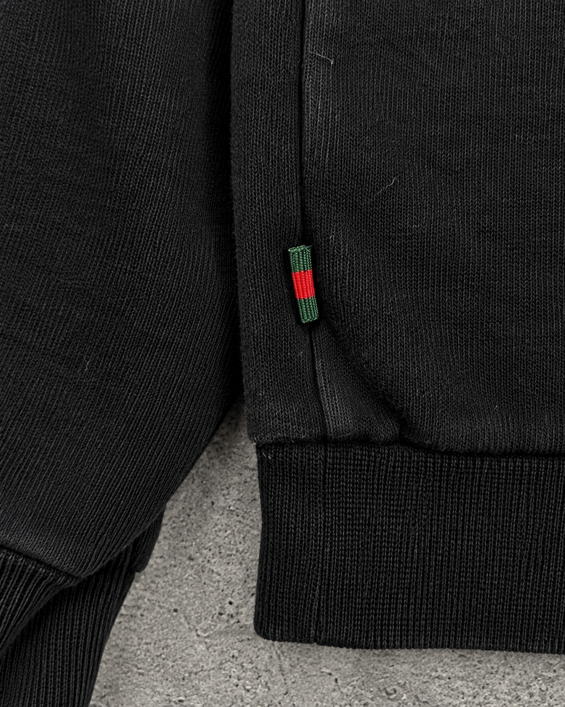 Gucci Uniform “Not for Sale” Quarter Zip Sweater Black