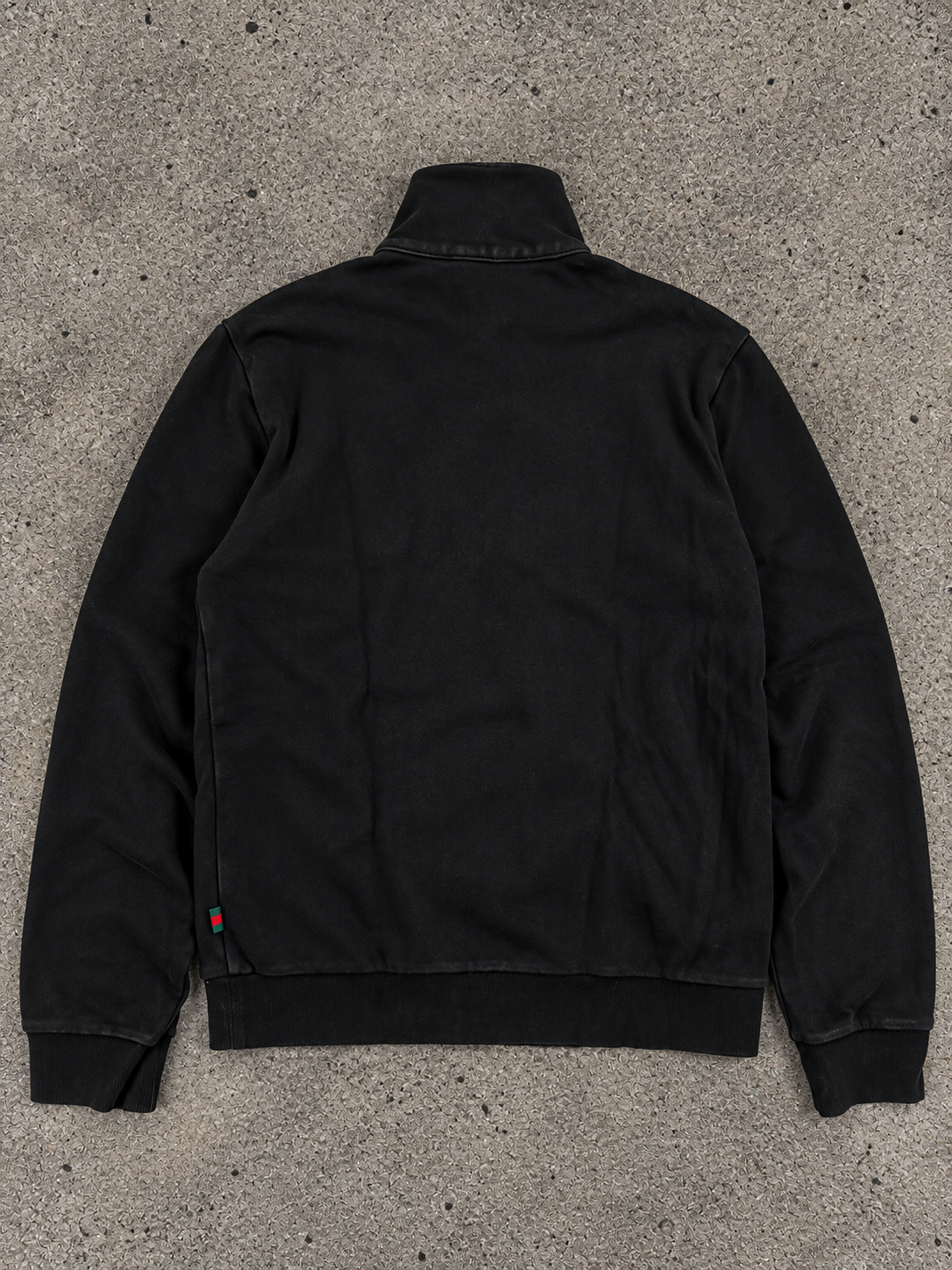Gucci Uniform “Not for Sale” Quarter Zip Sweater Black