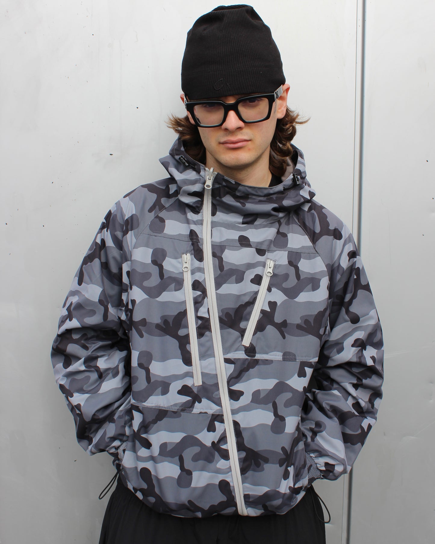 Jacket Double-Faced Grey / Camo Grey (Small)