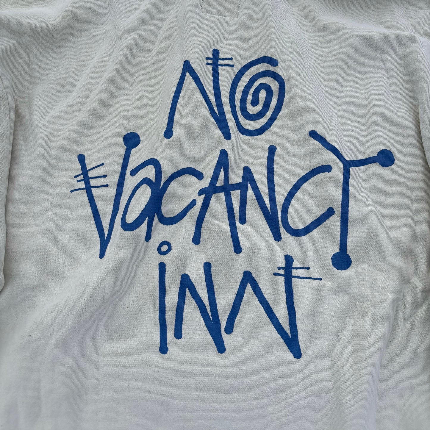 Stussy White Hoodie "No Vacancy Inn" (L)