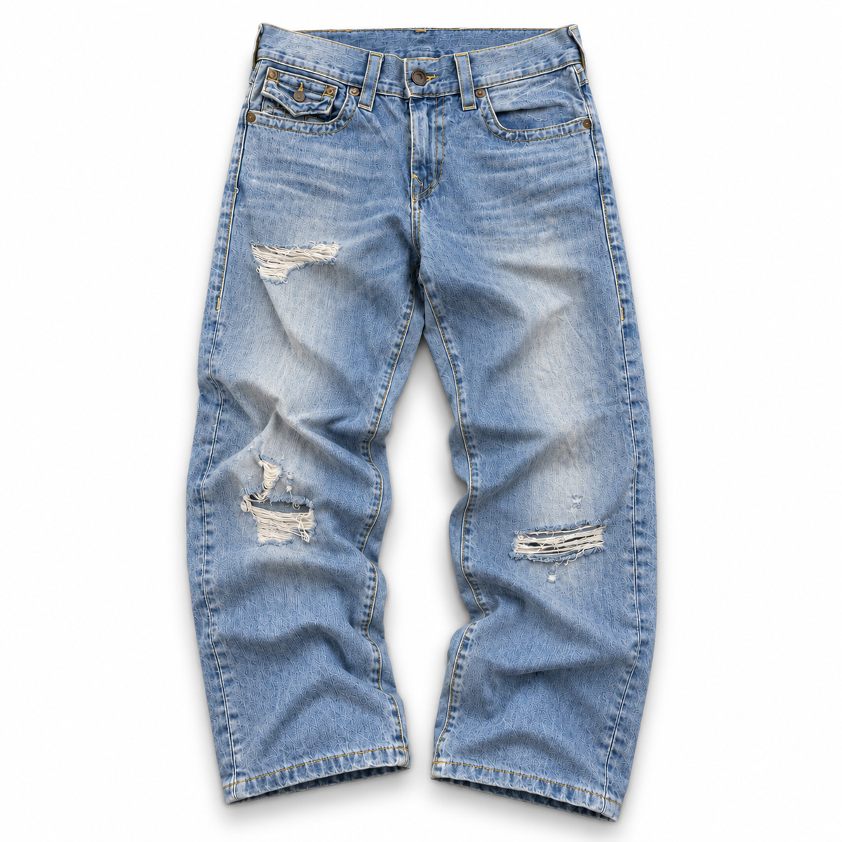 True Religion Light Wash Bobby Denim Jeans (S)