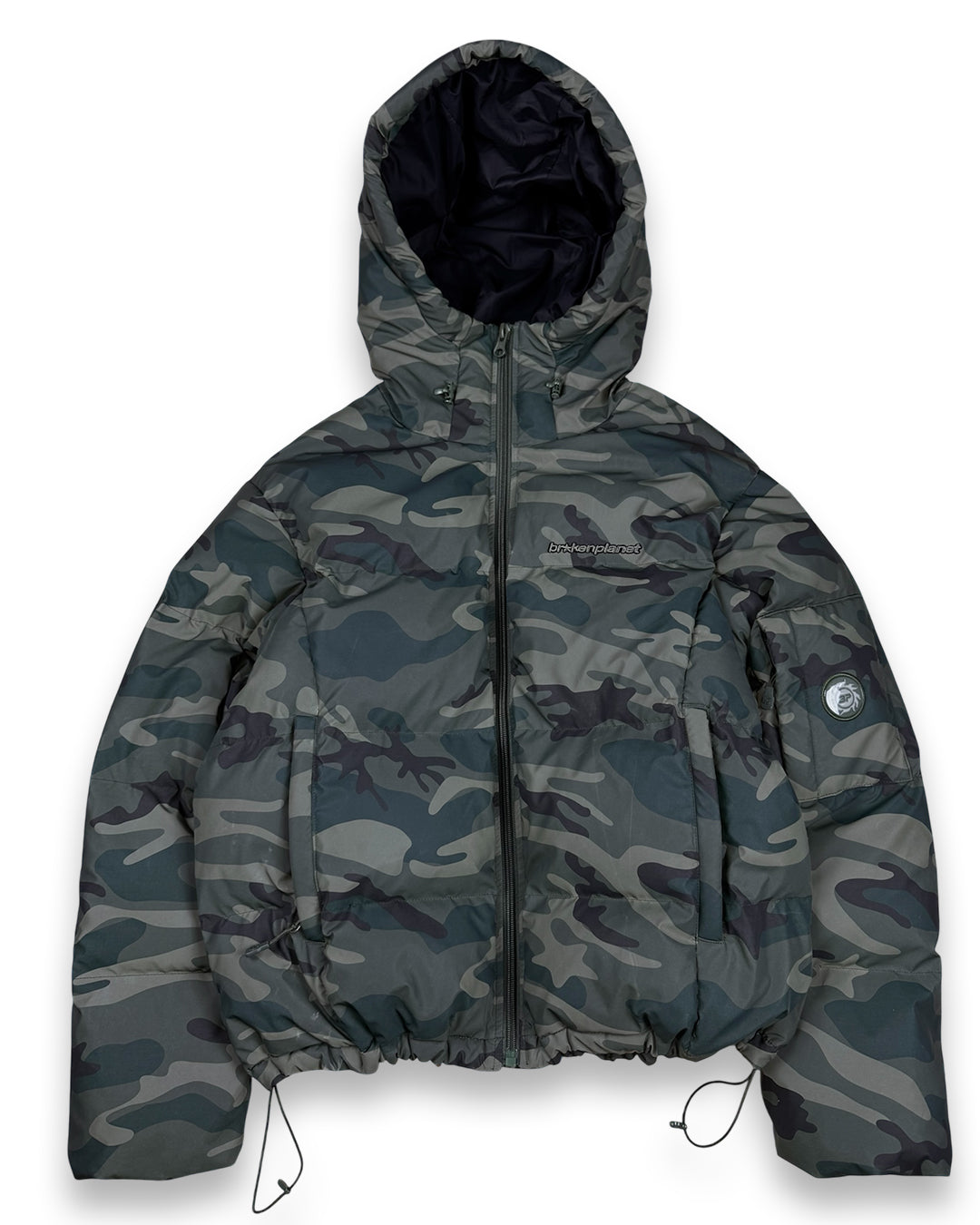 Broken Planet Puffer Jacket Camo reflective (Medium)