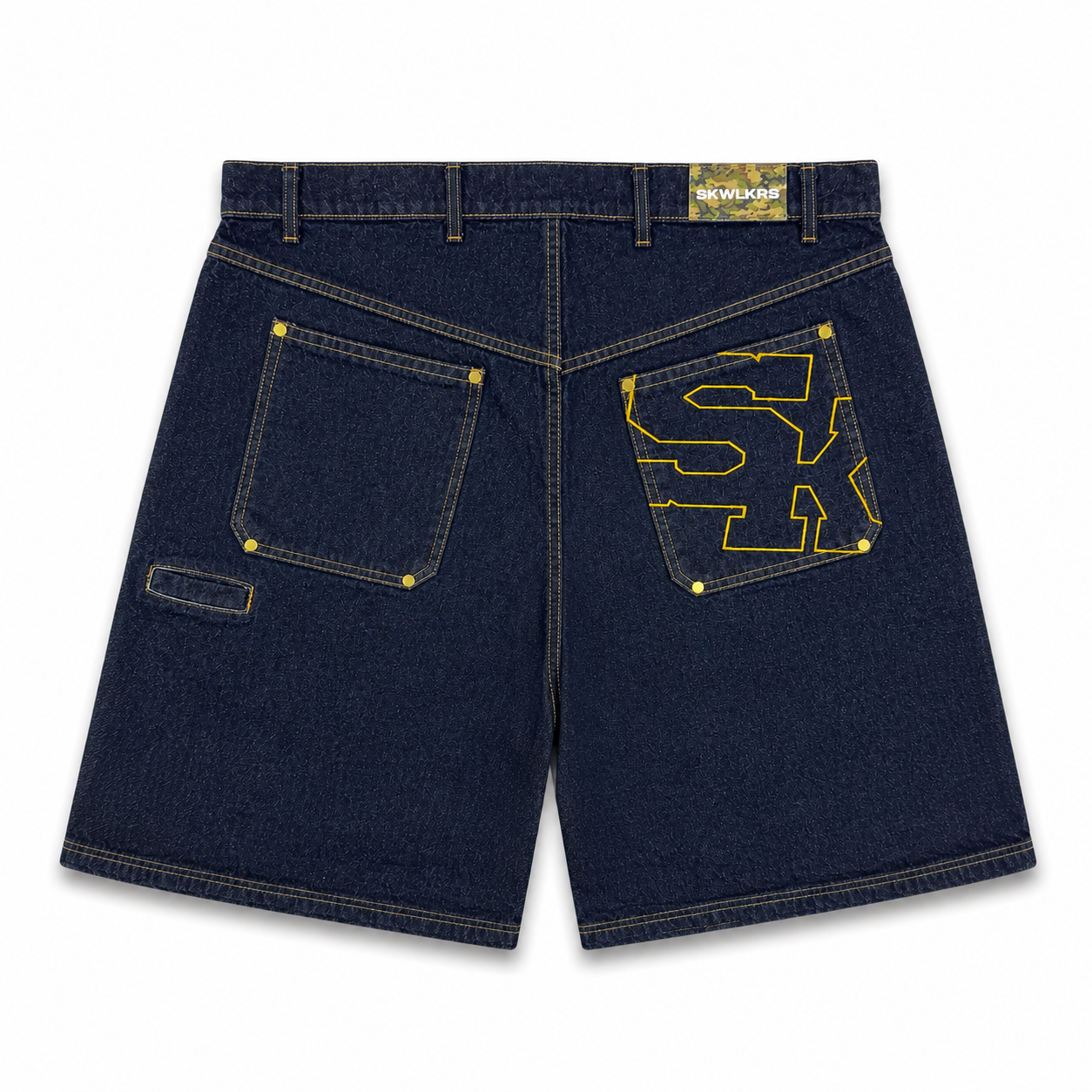 SKWLKRS Blue Denim Shorts (L)