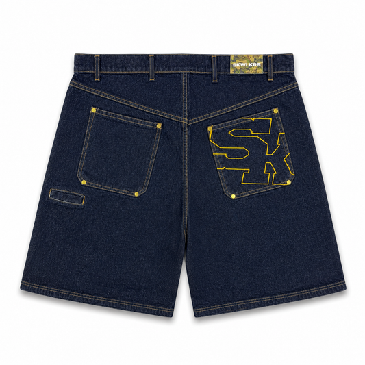 SKWLKRS Blue Denim Shorts (L)