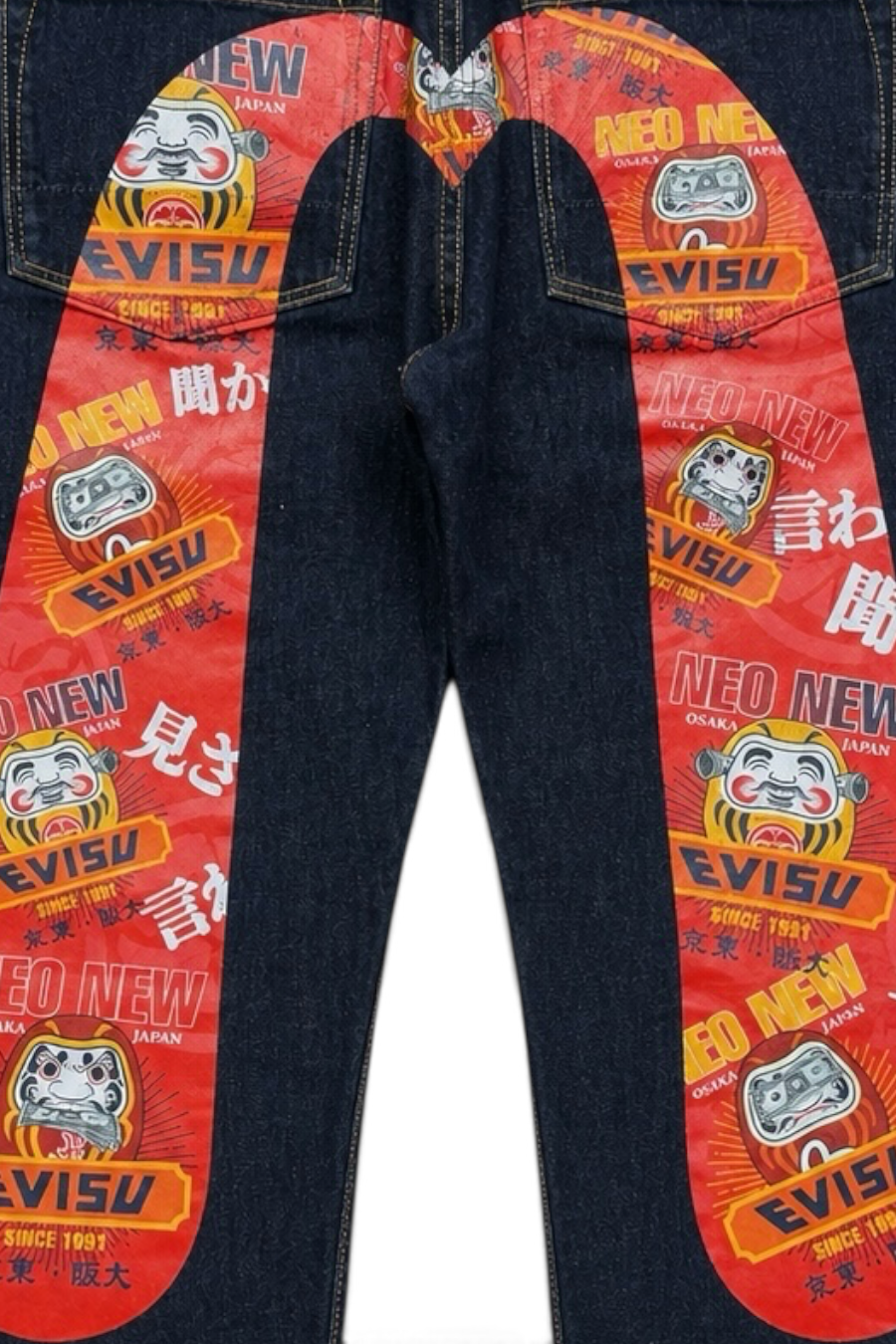Evisu Japan Blue Red Selvedge Denim Jeans (M)