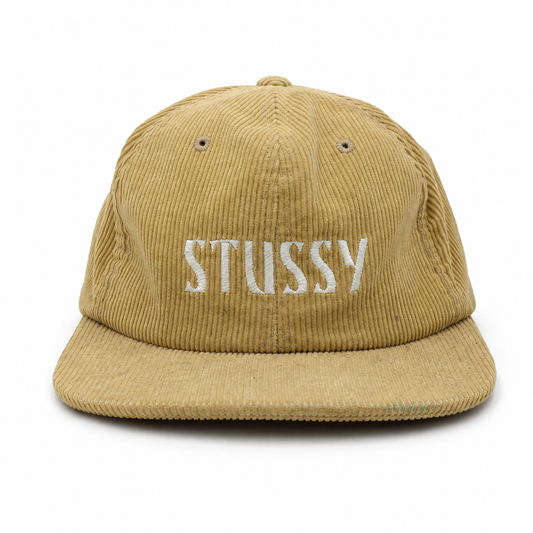 Stussy Corduroy Beige Baseball Cap