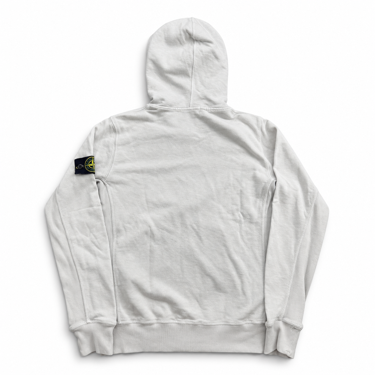 Stone Island White Zip Hoodie (S)