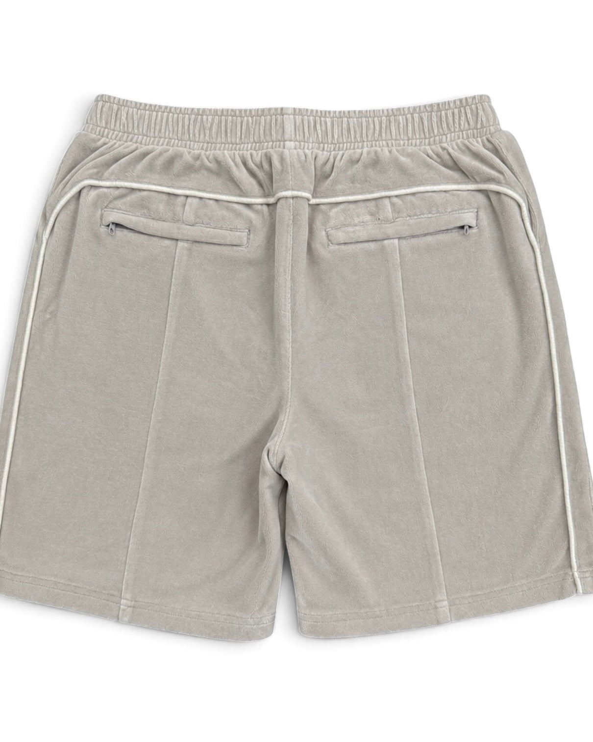 Corteiz Grey Velour Shorts (M)