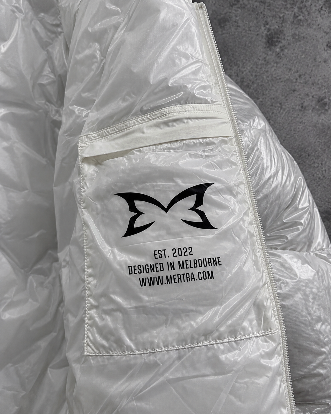 Mertra Translucent White Puffer Jacket (M)