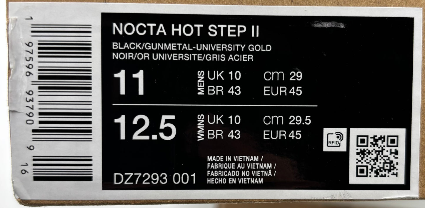 Nike Nocta Hot Step 2 Black (45 EU / 10 UK)