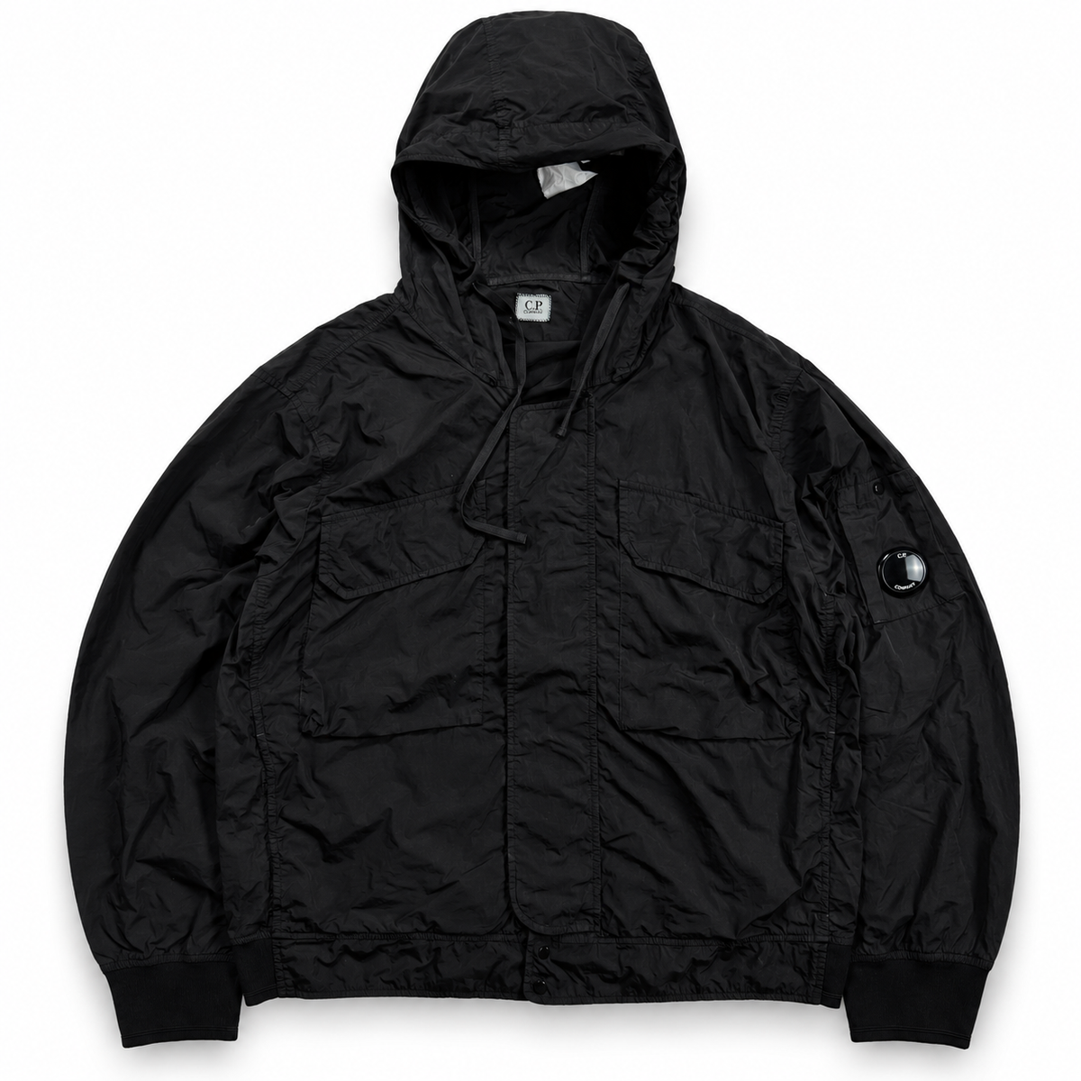 CP Company Chrome-R Hooded Lens Jacket Black (XL)
