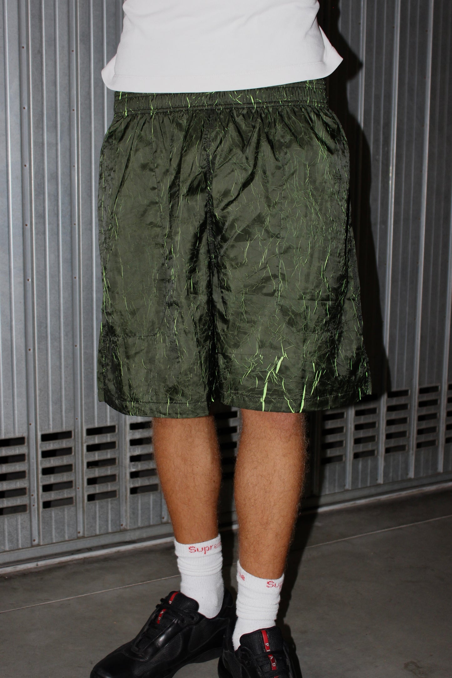 Crackshift Green Shorts (Medium)