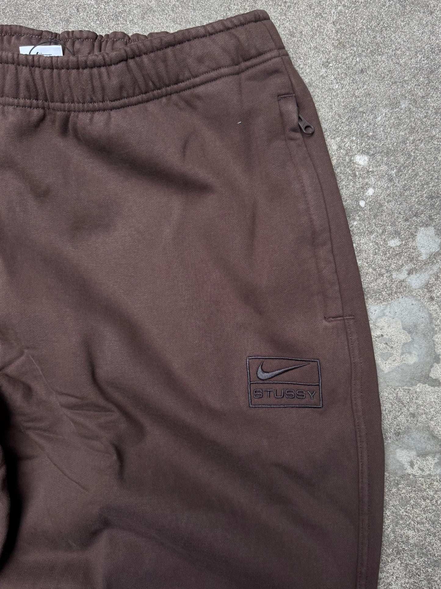 Nike Stussy Washed Brown Joggers (Medium/Large)