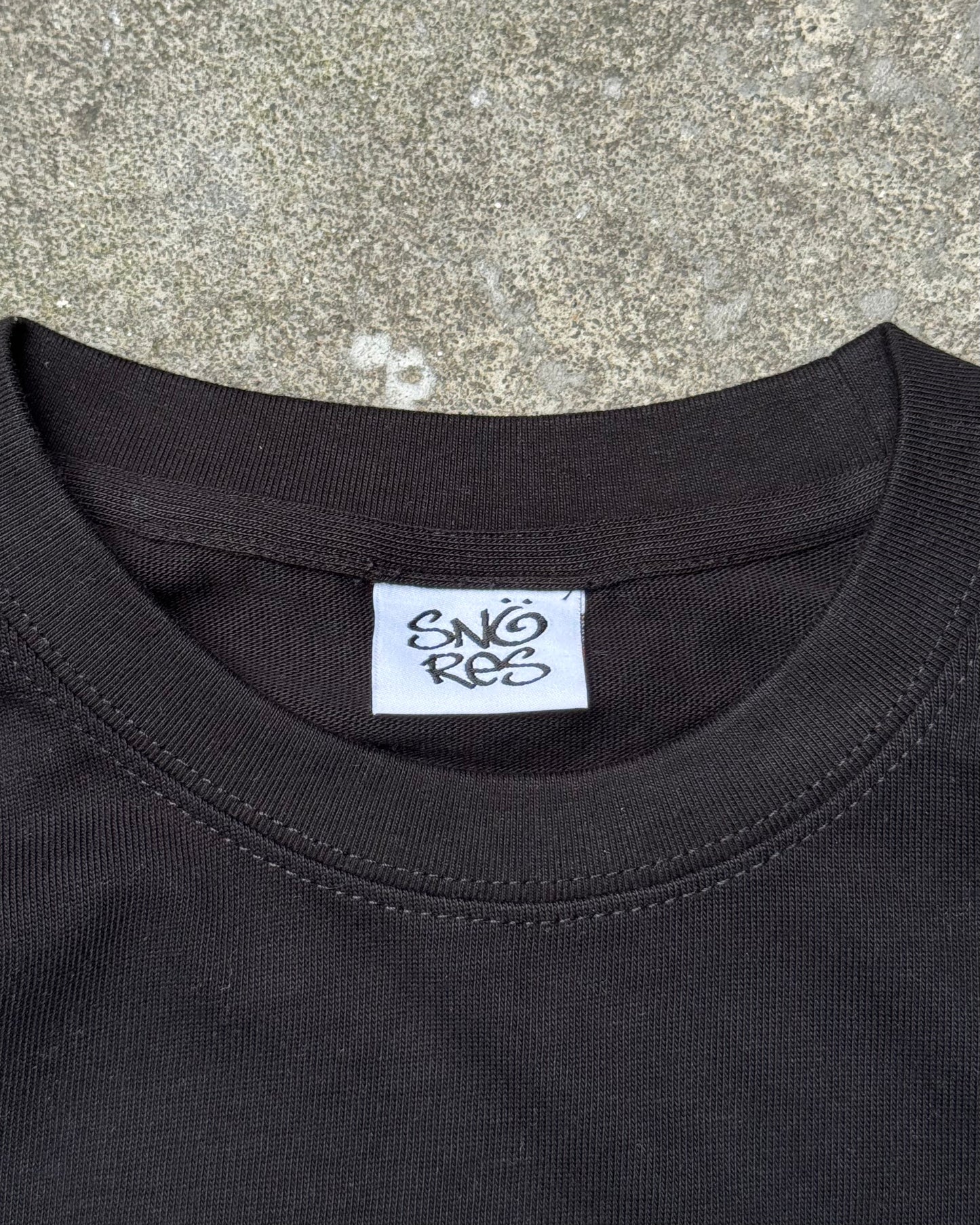 Snoresco Digital Prints Black T-Shirt (Small)