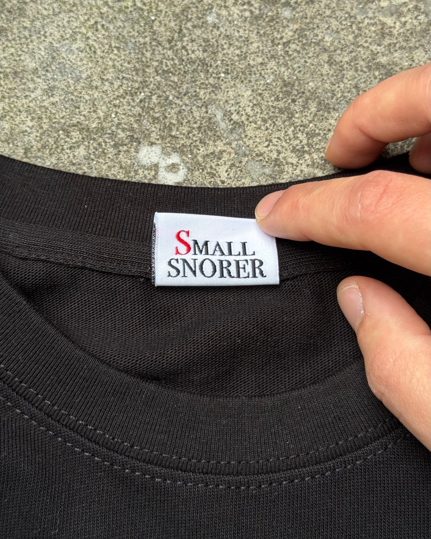 Snoresco Digital Prints Black T-Shirt (Small)