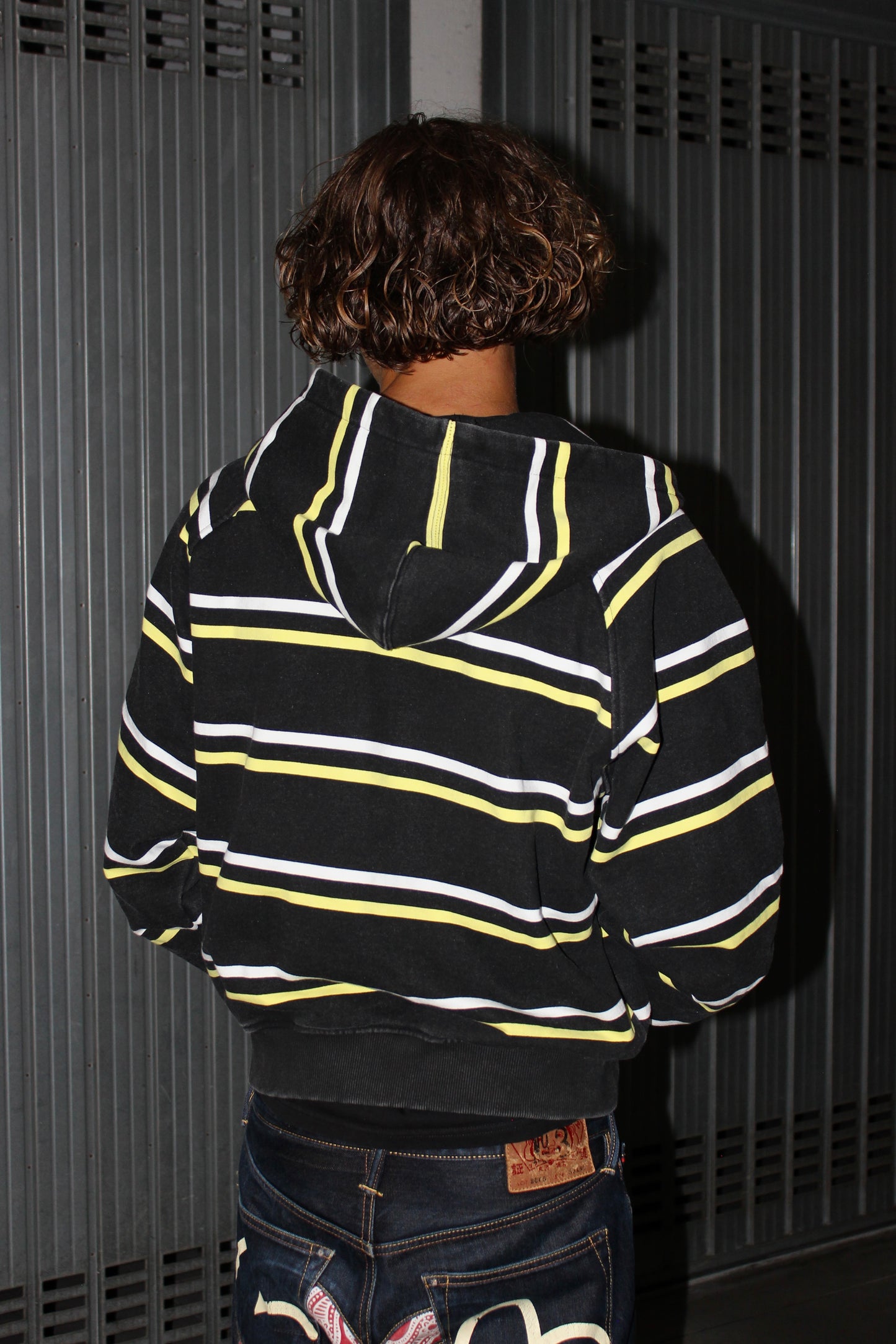 Protect LND Striped Black Yellow Hoodie (S)