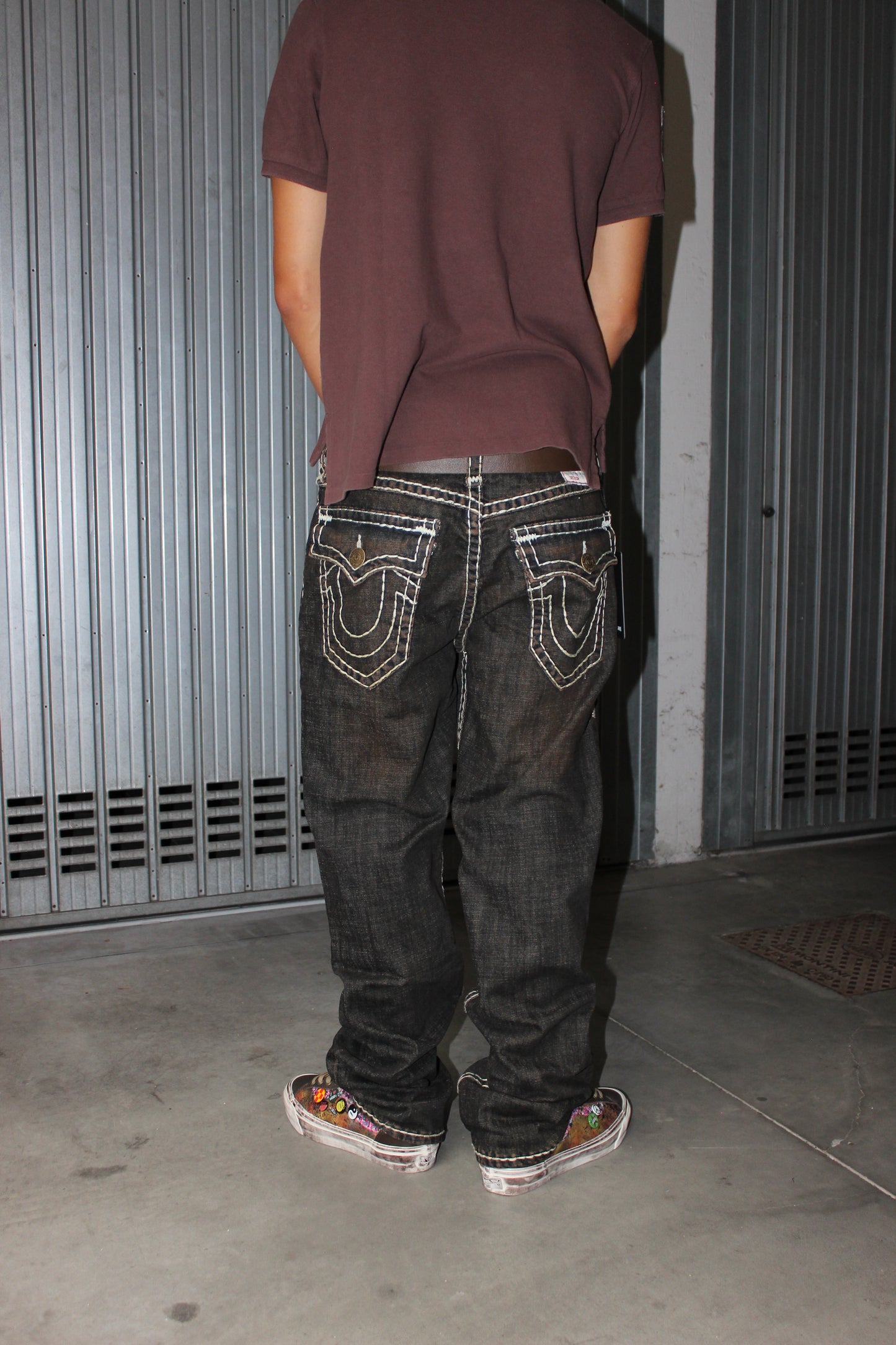 True Religion Straight Fit Washed Brown