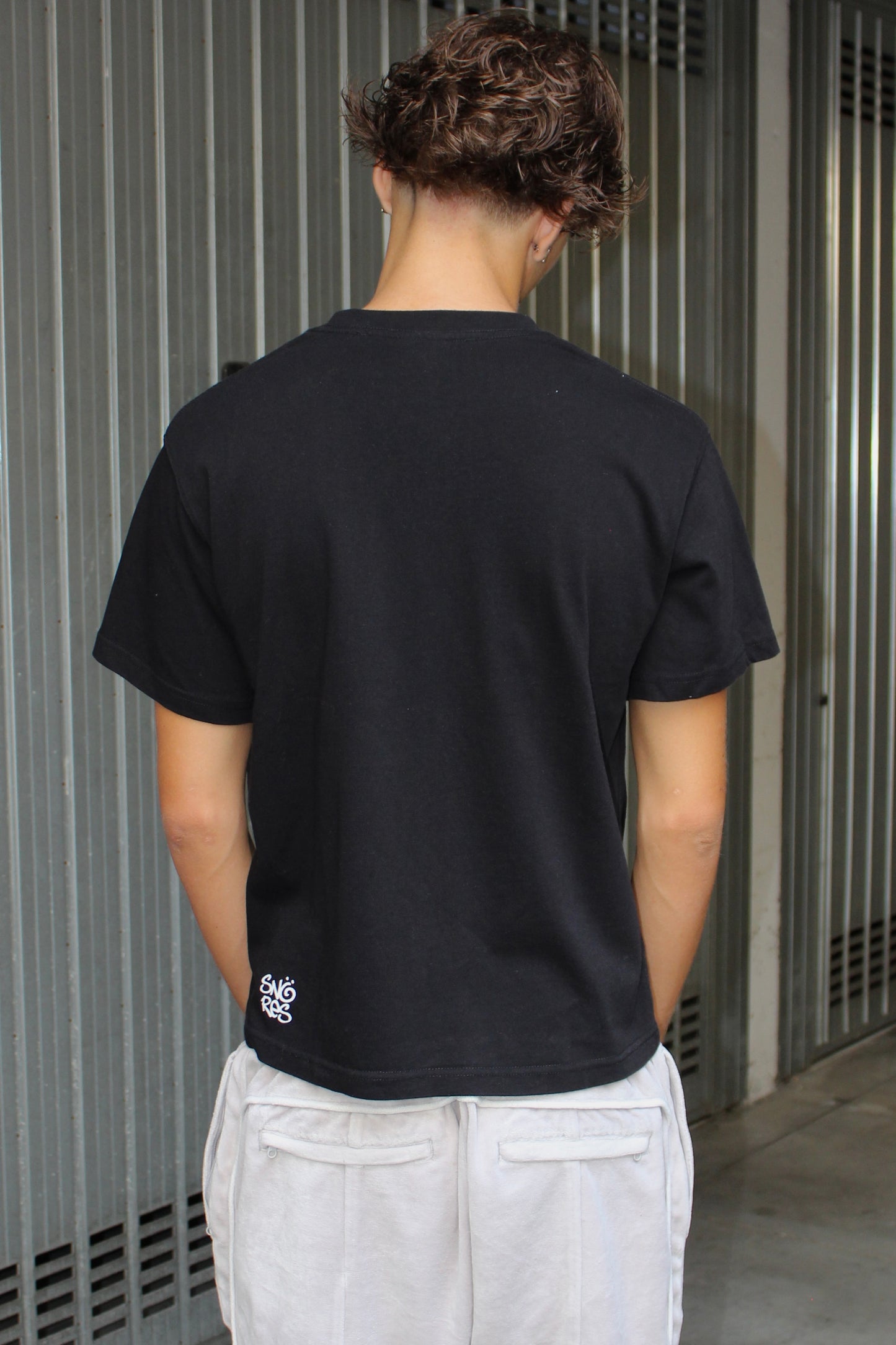 Snores Black Boxy T-shirt (S)