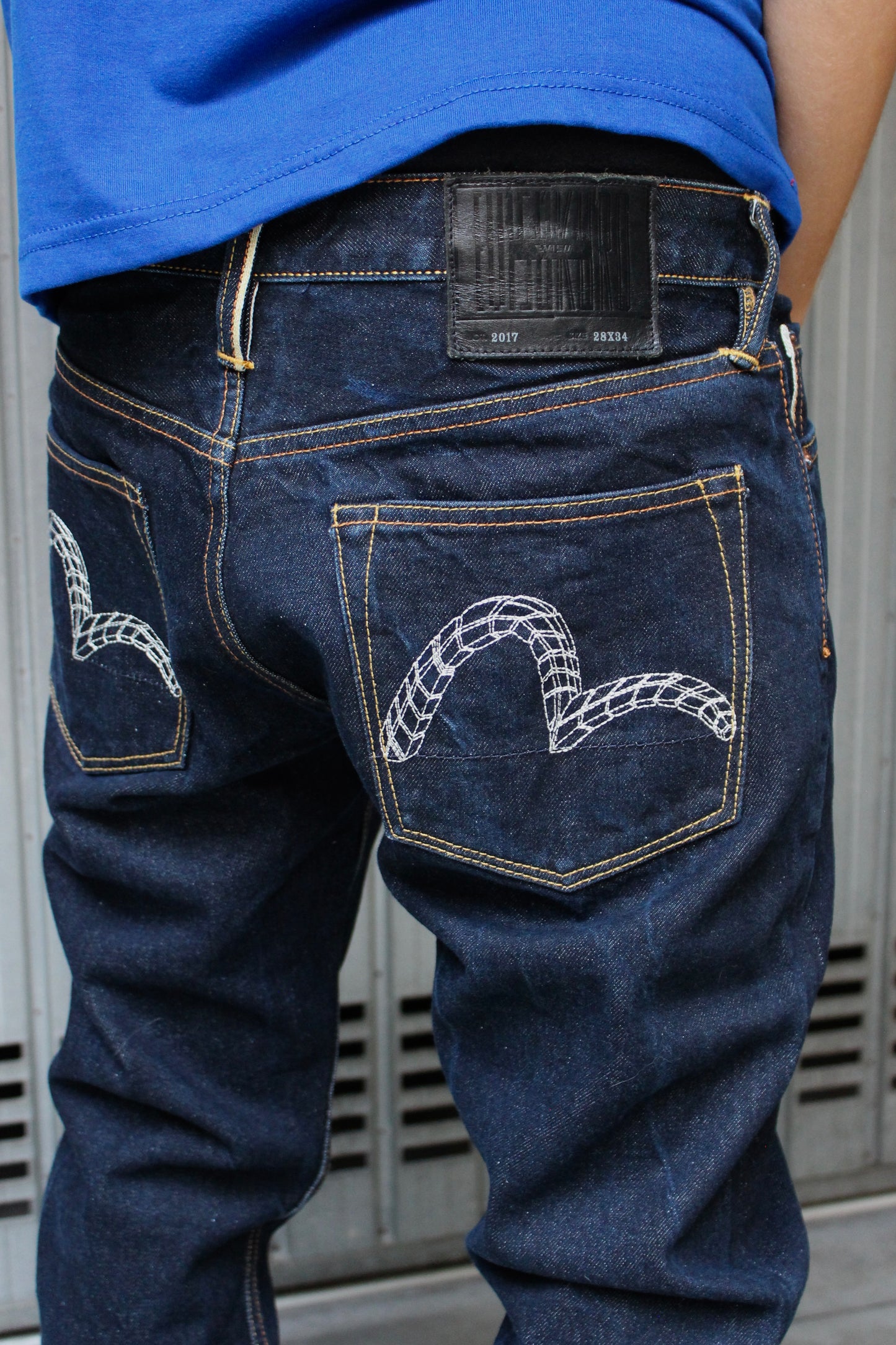 Evisukuro Mini Daicock Blue Selvedge Denim Jeans (S)