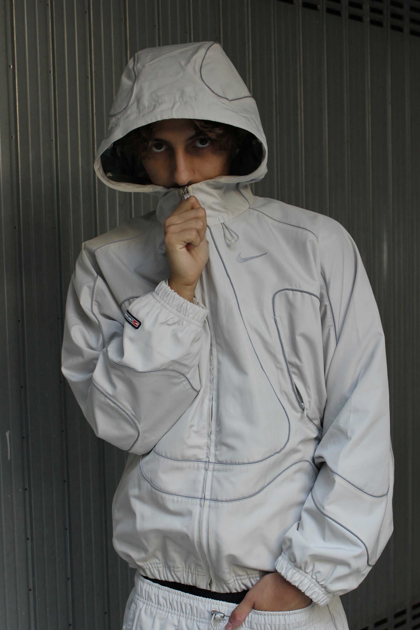 Nike Corteiz NRG Reflective White Jacket (S)