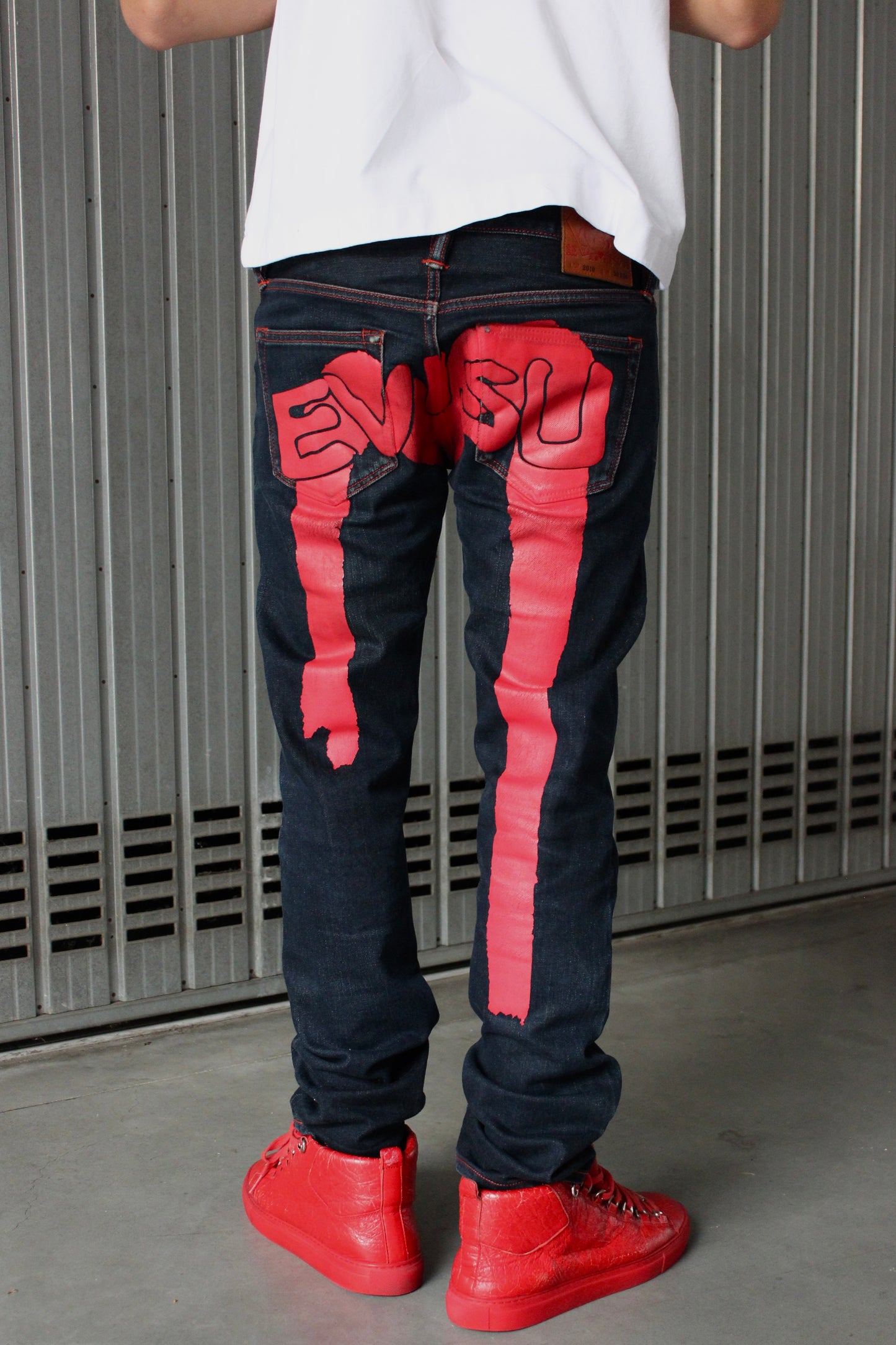 Evisu Daicock Red Selvedge Denim Jeans (S)