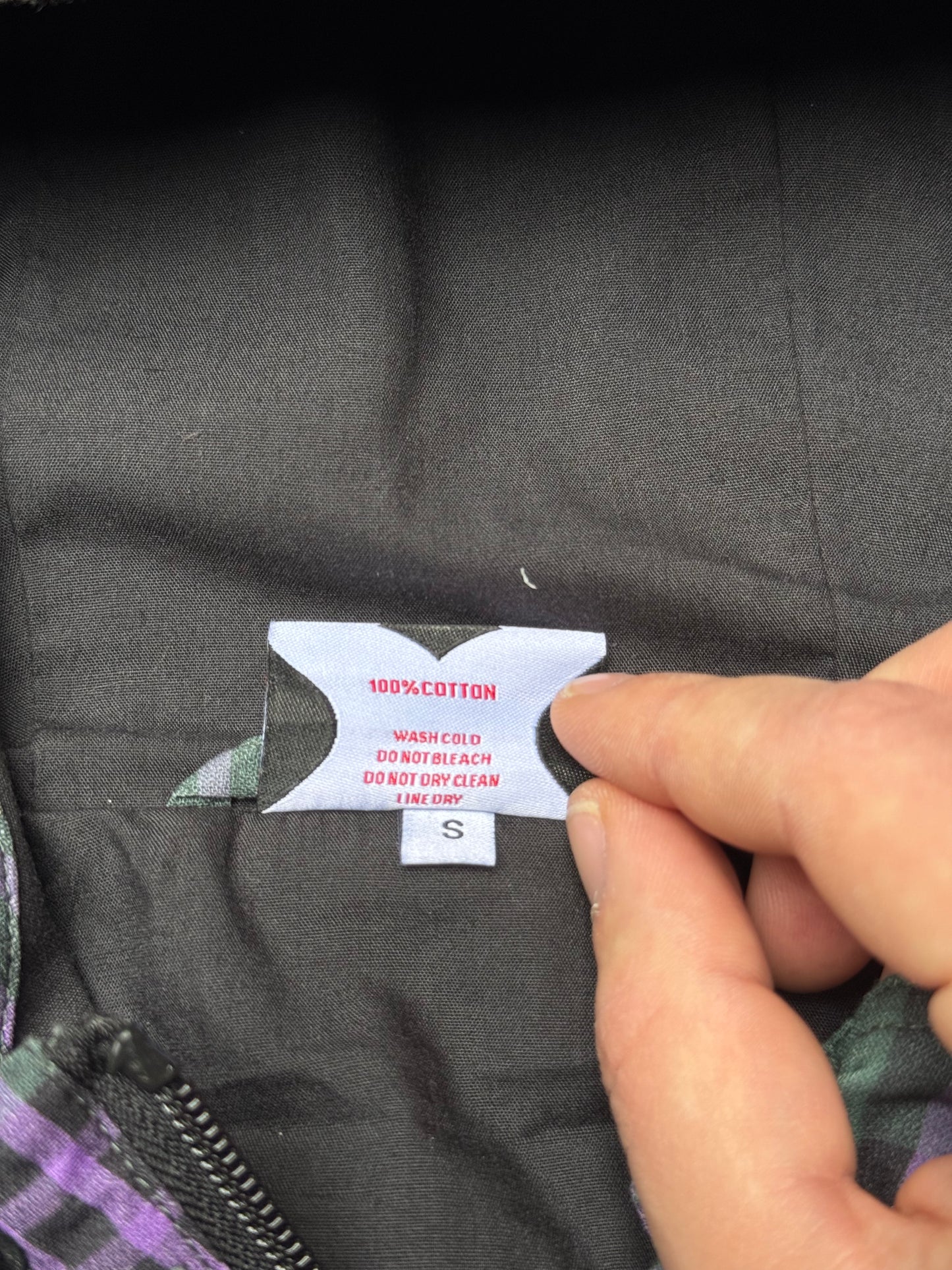 Mertra Tartan Jacket Green & Purple (Small)