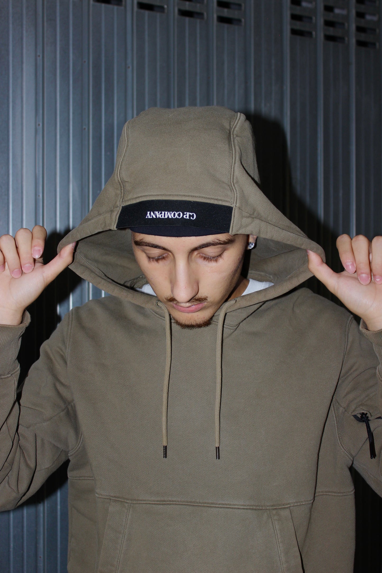 CP Company Kaki Green Hoodie (L)