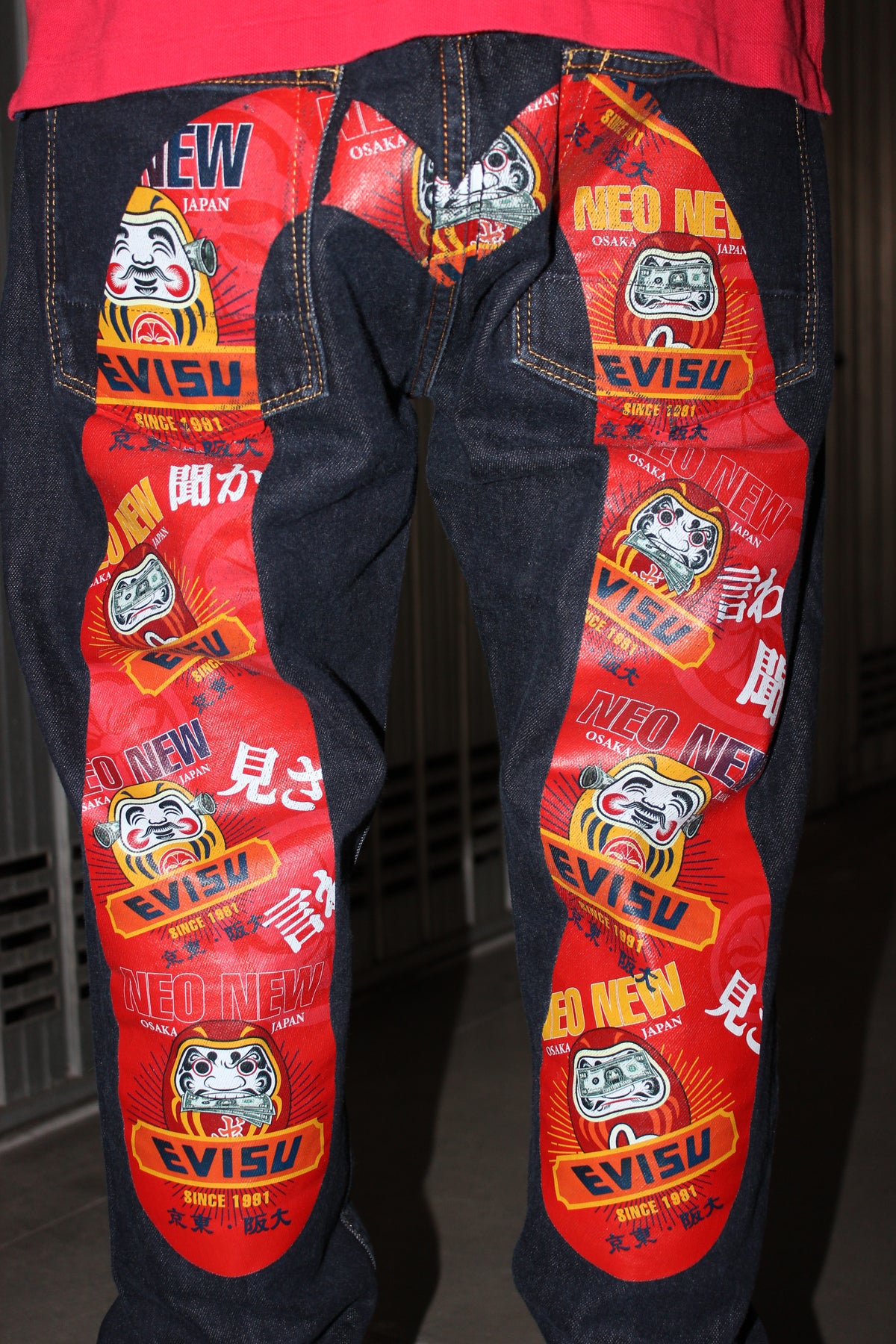 Evisu Japan Blue Red Selvedge Denim Jeans (M)