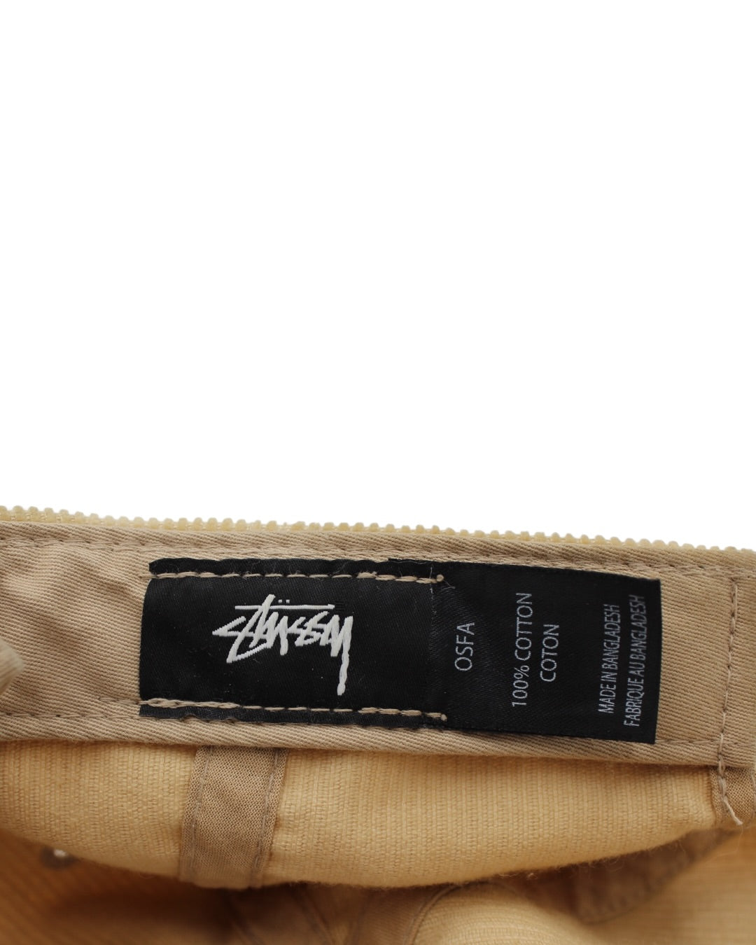Stussy Corduroy Beige Baseball Cap
