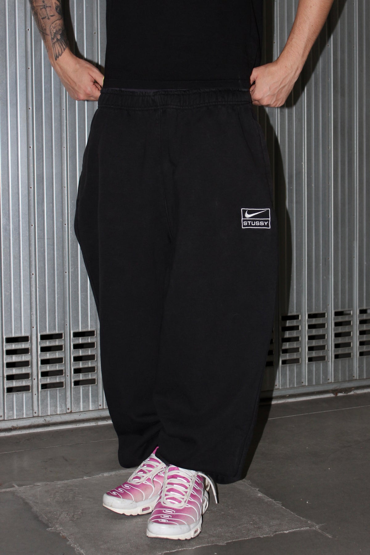 Nike Stussy Black Fleece Joggers (L)