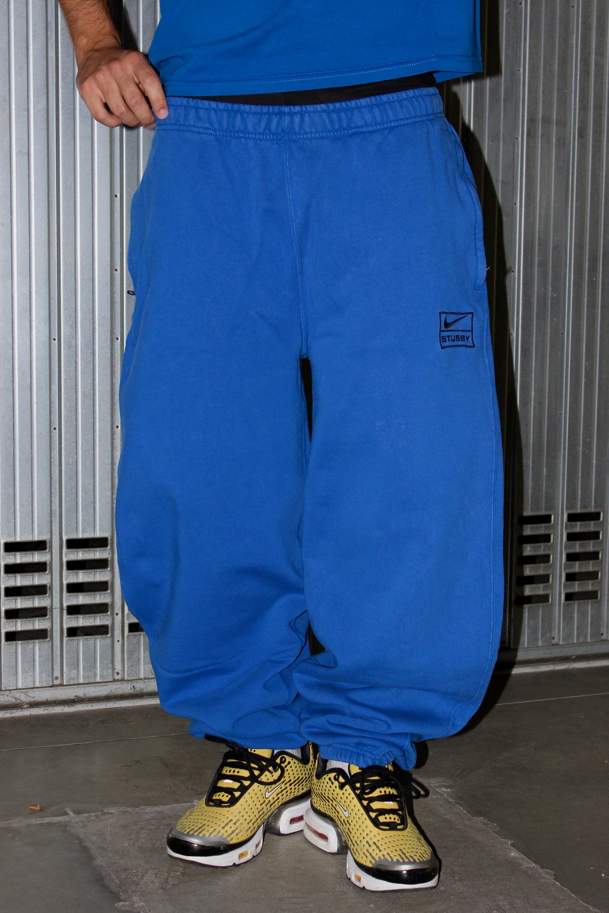 Nike Stussy Blue Fleece Joggers (M)