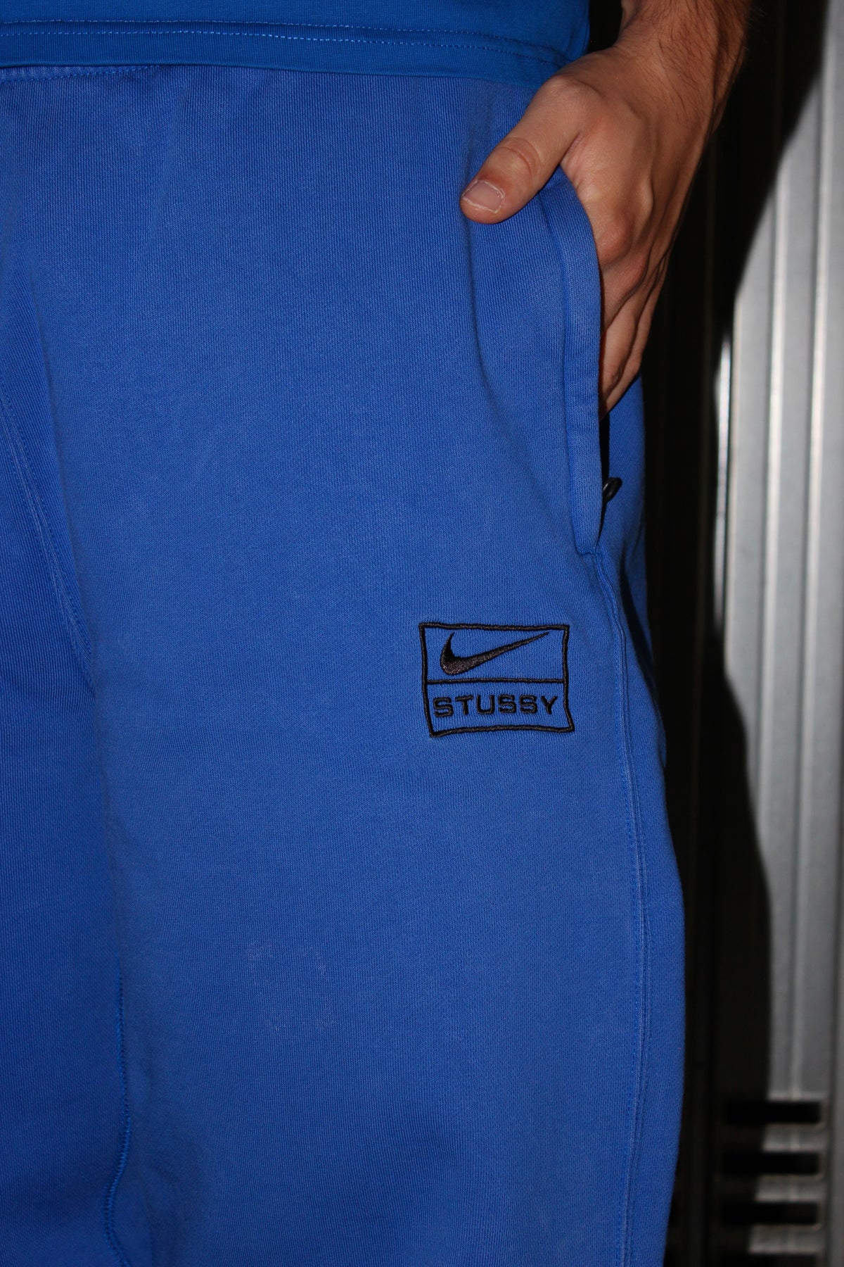Nike Stussy Blue Fleece Joggers (M)