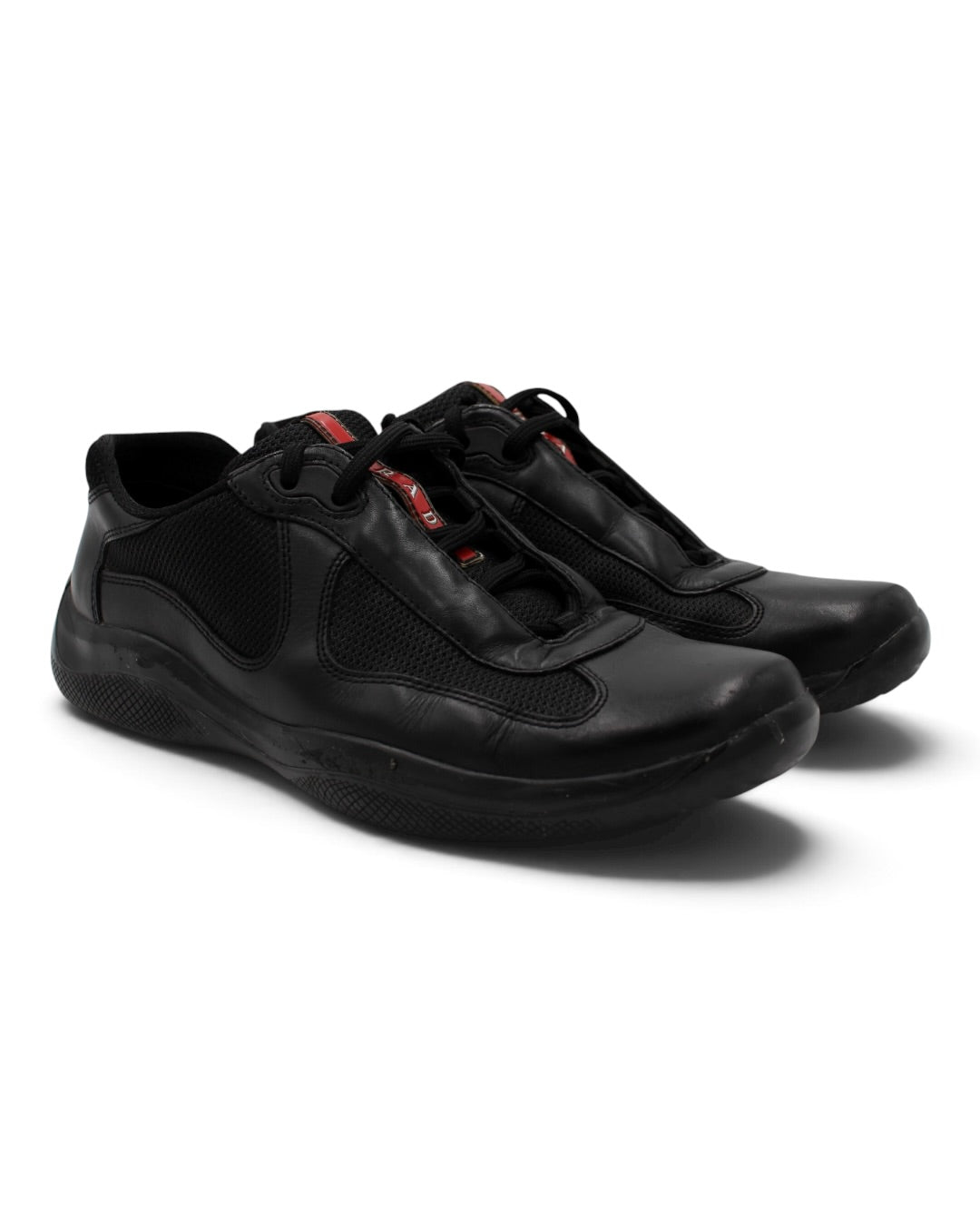 Prada America's Cup Black Leather (FIT 43 EU)