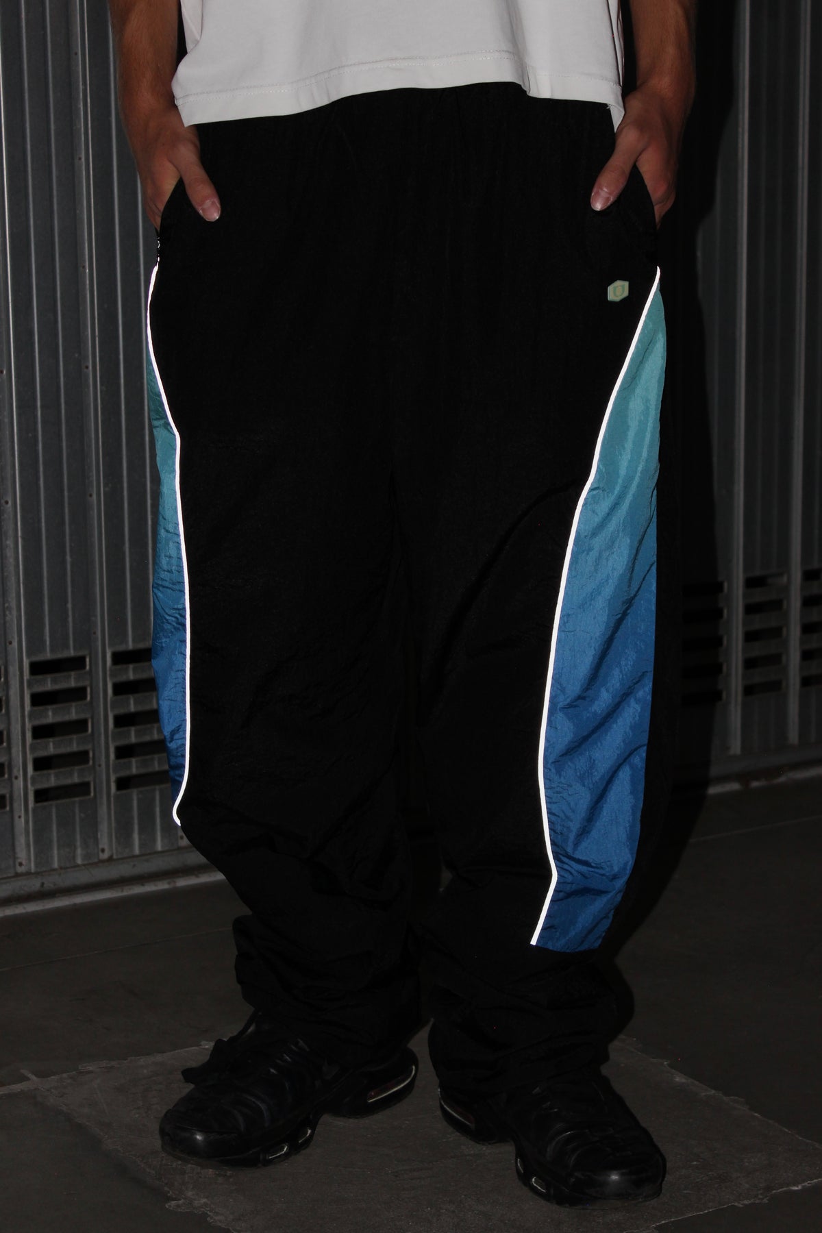 One Block Down Track Pant Blue Black (M)