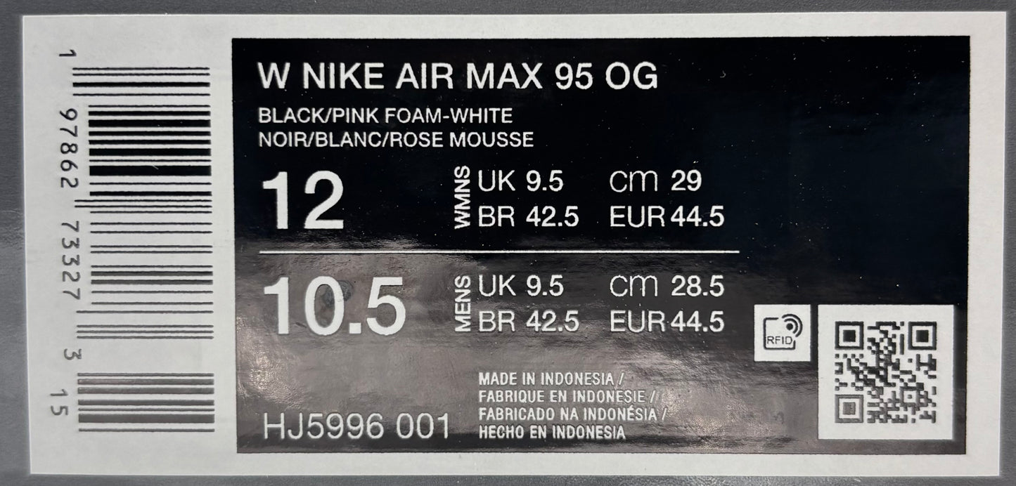 Nike Air Max 95 Pink Foam 2025 Big Bubble (44,5)