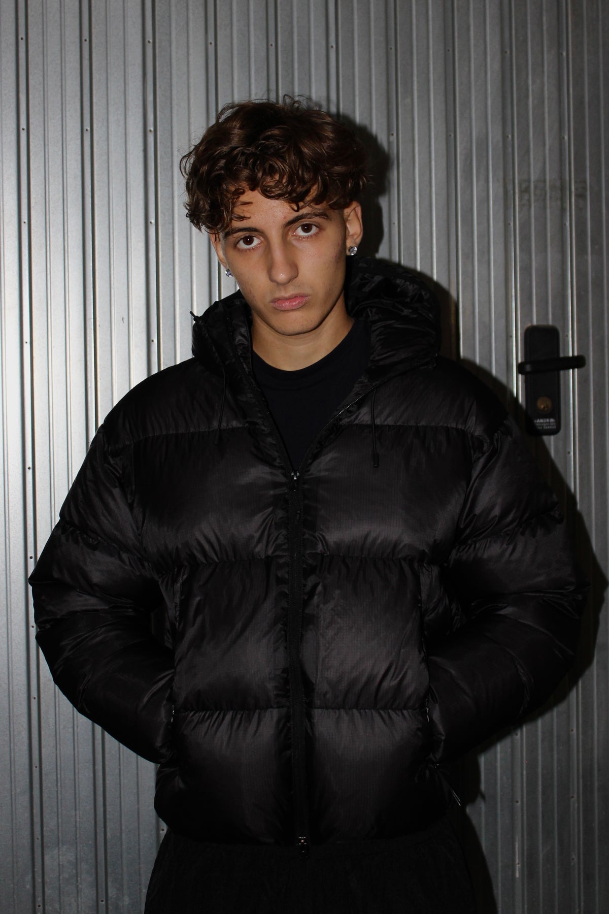 Garms Affiliated Black Puffer Jacket (M)