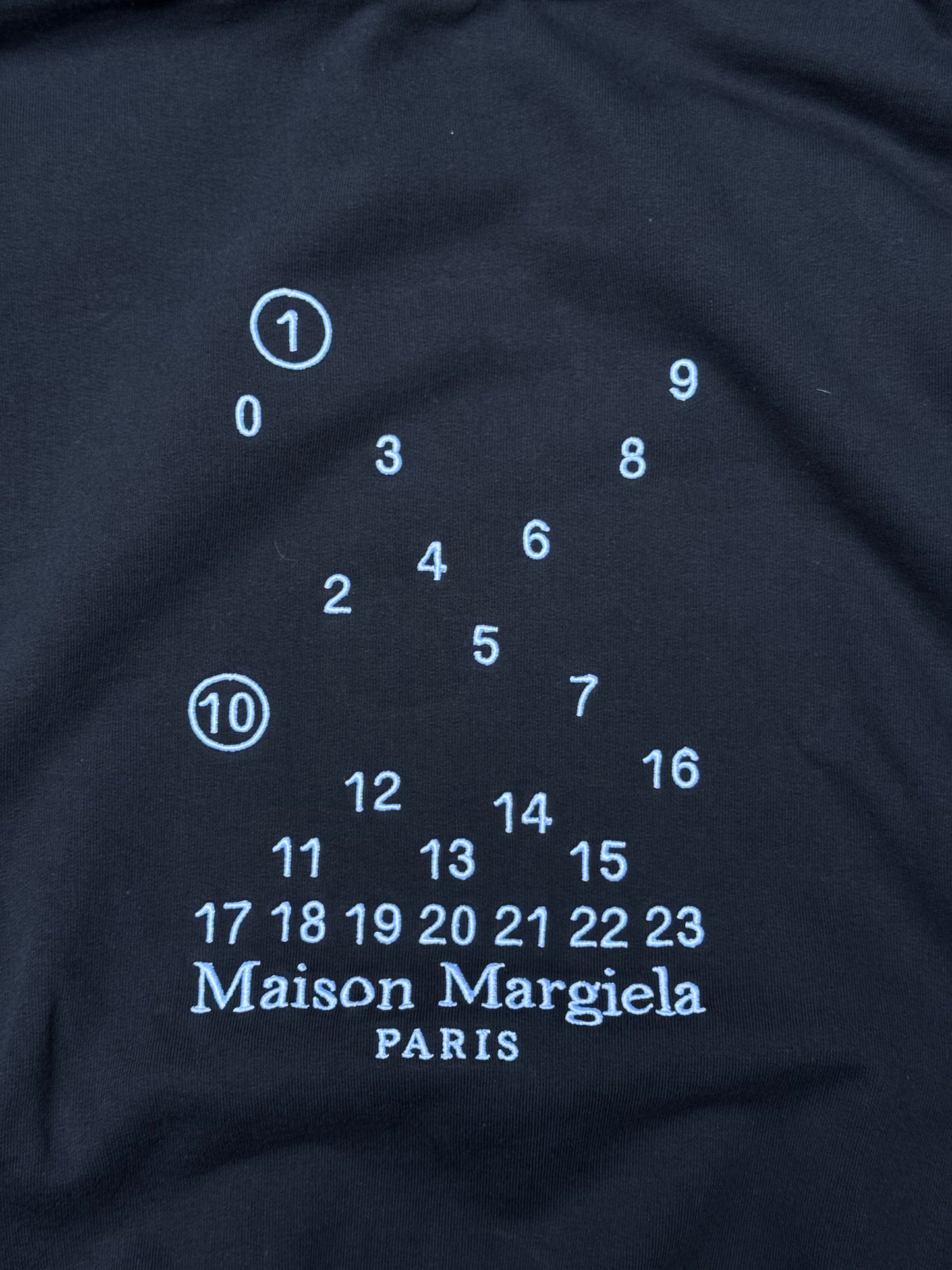Maison Margiela Hoodie Numeric Black (Medium)