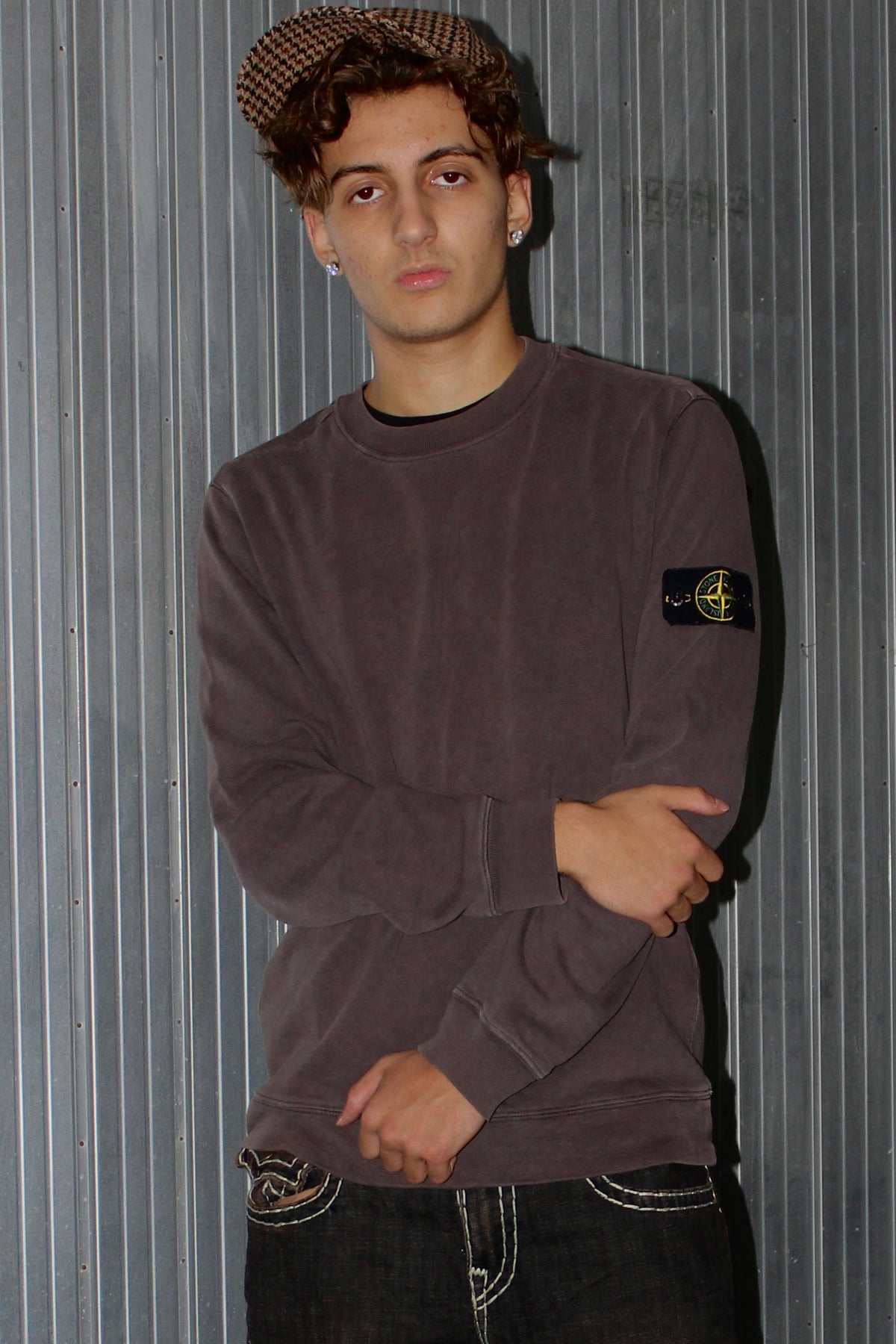 Stone Island Brown Fleece Sweater (M)