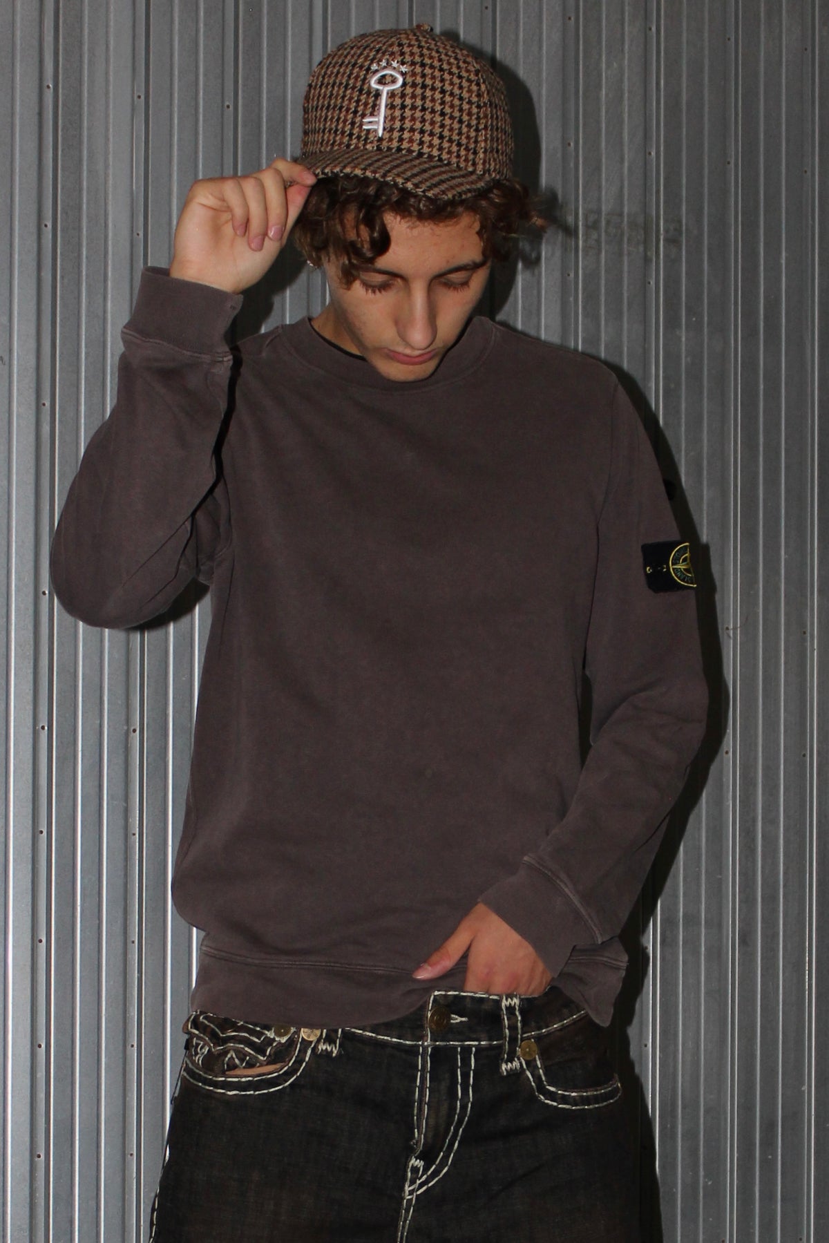 Stone Island Brown Fleece Sweater (M)
