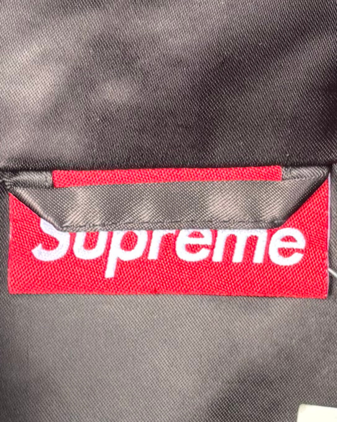 Supreme Satin Hooded Track Jacket Black (Medium)