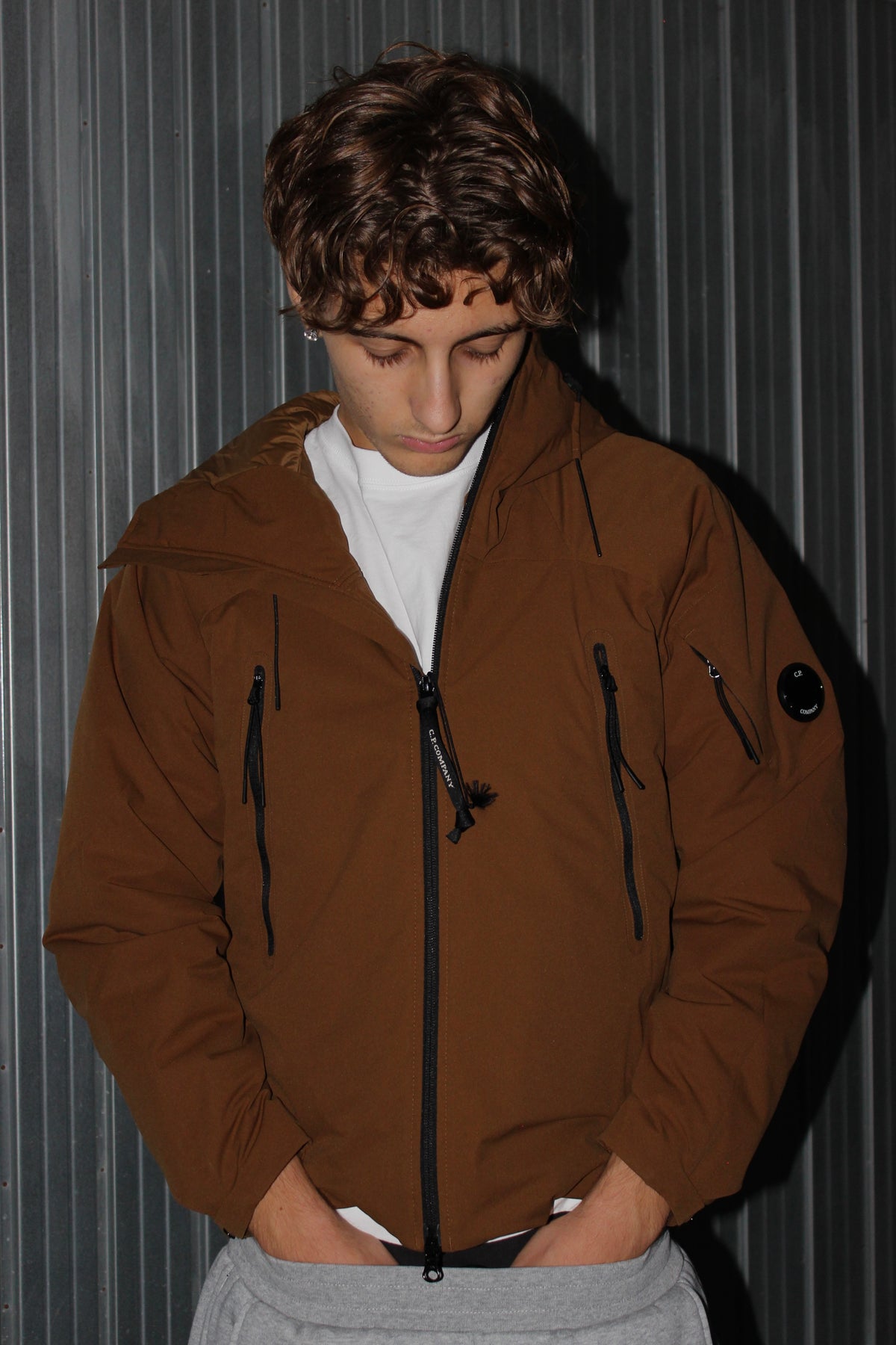 CP Company Pro-Tek Brown Beige Jacket (S)