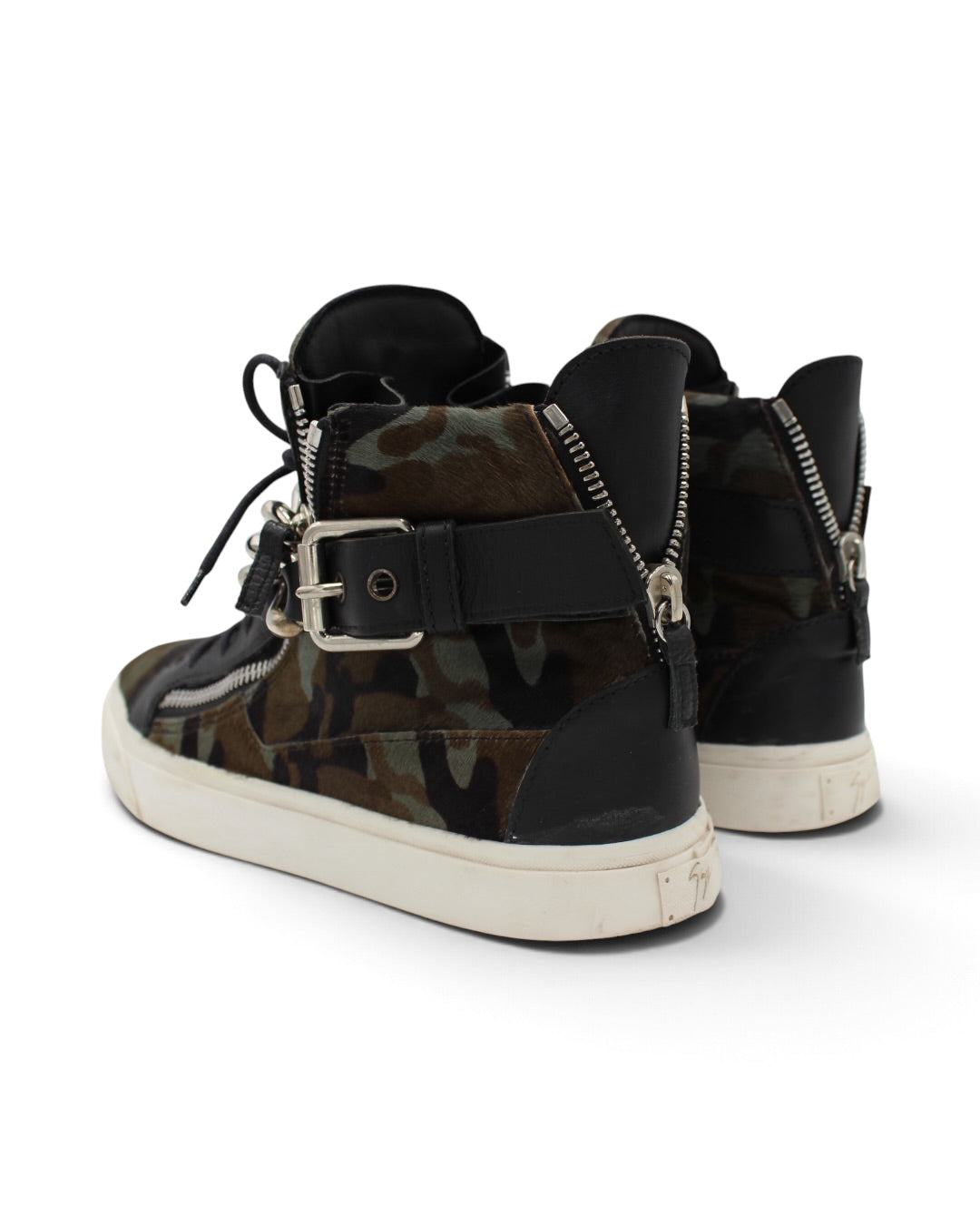 Giuseppe Zanotti Chain High Shoes Pony Camo Details (FIT 44 EU)
