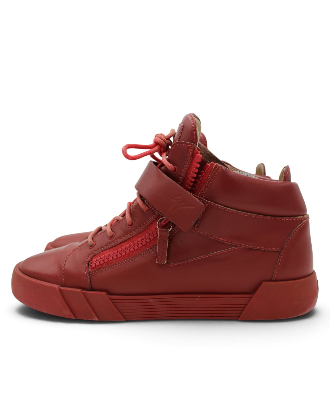 Giuseppe Zanotti Burgundy High Leather Shoes (FIT 43 EU)